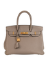 Birkin 30 In Togo Gris Asphalt, £14,000, Handbags, Grey, Leather, Front view